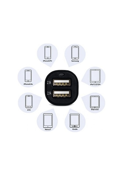 Lb Çift Usb Girişli 2.1 Amp Araç Çakmak Soketi