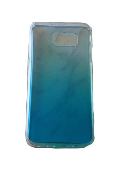 Galaxy S7 Edge İle Uyumlu Deniz Dalgası Silikon Kılıf Mavi