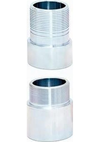 3&quot Pvc Kolon Borusu Çelik Çekme Alt Ve Üst Galvanizli Adaptör