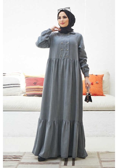 Neways 6593 - Liyosel Elbise Gri