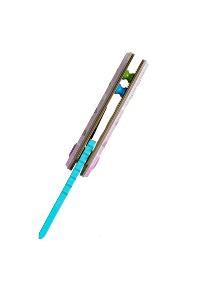 Kansept Mini Korvid Donut Baskılı G10 Sap 154cm Çelik Çakı T3030b1 Kum