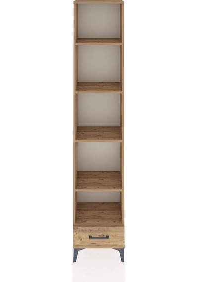 Arges Dolap 5 Raflı Tek Çekmeceli 44x30x221 Çam-çam Çam