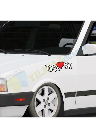 Tofaş Tofaşk Oto Sticker Araba Yapıştırma Etiket Kaliteli Folyo