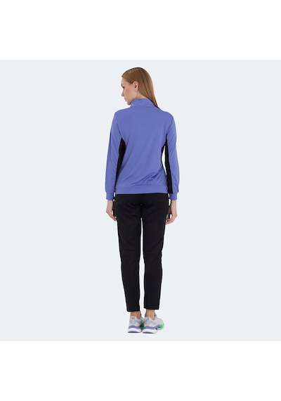Slazenger RECTOR Kadın Fermuarlı Dik Yaka Cepli Mor Eşofman Takımı
