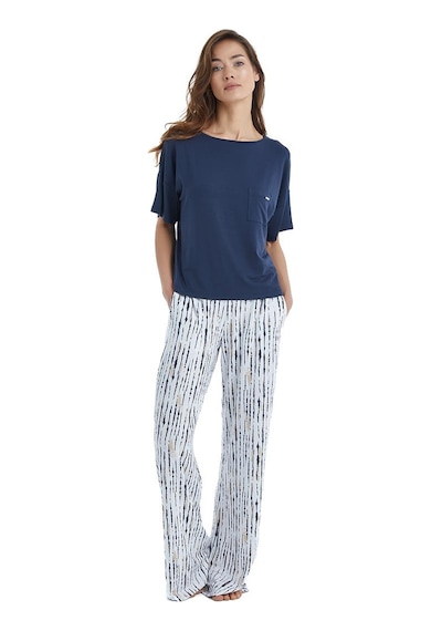Blackspade Kadın Kısa Kol Lacivert Lenzing Micro Modal Pijama Takımı C2t7n3o15 001