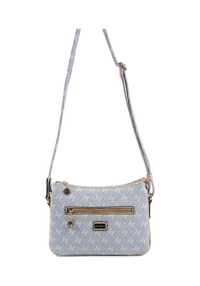 Silver Polo Sp818 Kadın Çapraz Çanta Monogram Mavi-ten