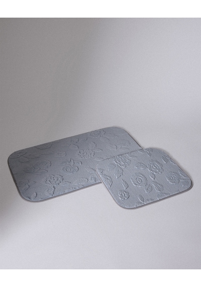Madame Coco Frisson 2'li Banyo Paspası - Gri - 50x80 Cm 8684427141212 Çok Renkli