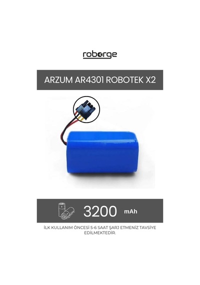 Arzum Ar4301 Robotek X2 Robot Süpürge Uyumlu 3200 Mah Batarya - Muadil Ürün