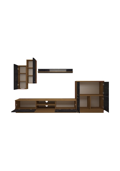 Decoraktiv Eko 6b Mdf Dvd Tv Ünitesi Tv Sehpası - Pera Siyah Mermer Safir Meşe - Royal Mermer Decoraktiv Eko 6b Mdf Dvd Tv Ünitesi Tv Sehpası - Pera Siyah Mermer Safir Meşe - Royal Mermer