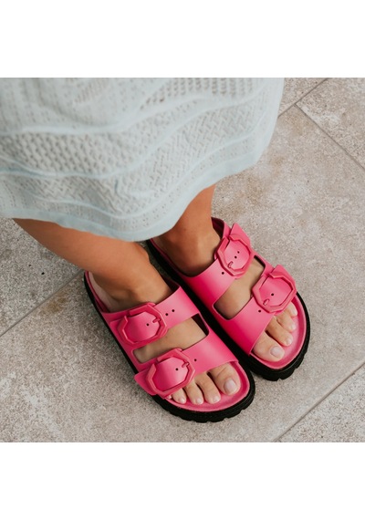 Terlik Kadın Galıa G104836 Genuins Leather Fuchsia Leather Fuchsia Fuşya