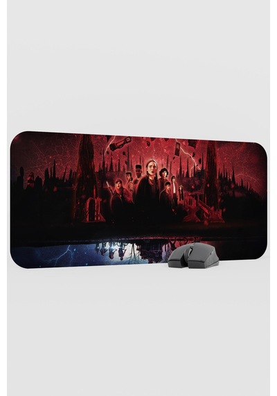 Stranger Things V1 70x30 Xl Gaming Kauçuk Kaymaz Taban Mouse Pad Fare Altlığı