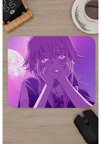 Mirai Nikki Anime V3 - 22x18 Gaming Kauçuk Kaymaz Taban Mouse Pad Fare Altlığı