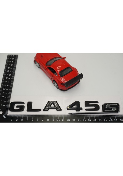 GLA45S Bagaj Parlak Siyah ABS 3M 3D Yazı Logo