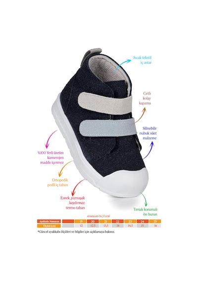 Kiko Kids Mufasa İlk Adım Cırtlı Erkek Bebek Günlük Bot Ayakkabı Lacivert - Gri Lacivert - Gri Kiko Kids Mufasa İlk Adım Cırtlı Erkek Bebek Günlük Bot Ayakkabı Lacivert - Gri Lacivert - Gri