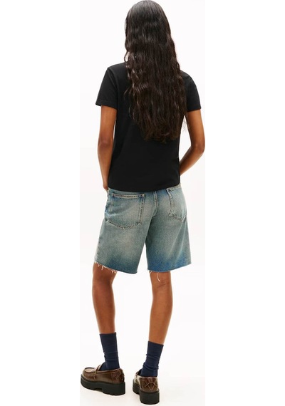 Tommy Jeans Kadın Tişört Dw0dw22277 Siyah