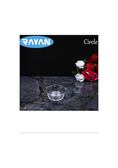 Circle Tekli Yuvarlak Cam Kahvaltılık Royaleks-81474 Çok Renkli