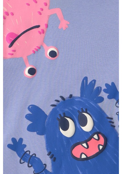 Carter's Kız Bebek 4'lü Baskılı Pijama Takımı Mavi 3w326210
