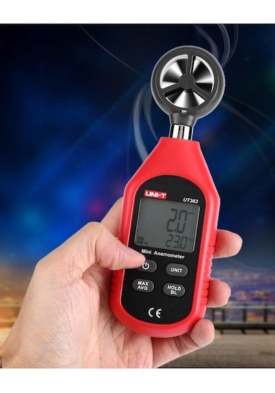 Unit Ut363 Mini Dijital Rüzgar Hızı Ölçer Anemometre