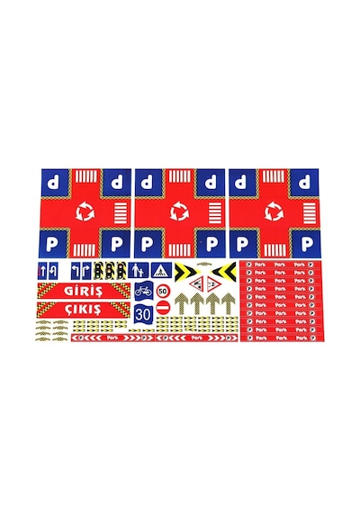 Tıfıl Toys Otopark Oyun Seti 3 Katlı Metal Arabalı 41 Parça Süper Garaj Seti Çok Renkli