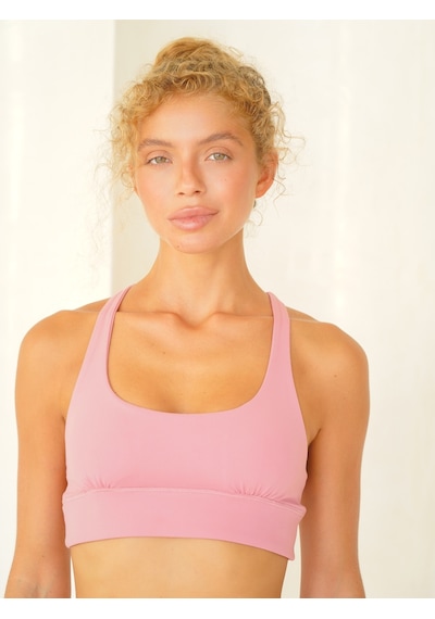 Mai Studios Co. Samadhi Kaplı Spor Pembe Crop Pembe