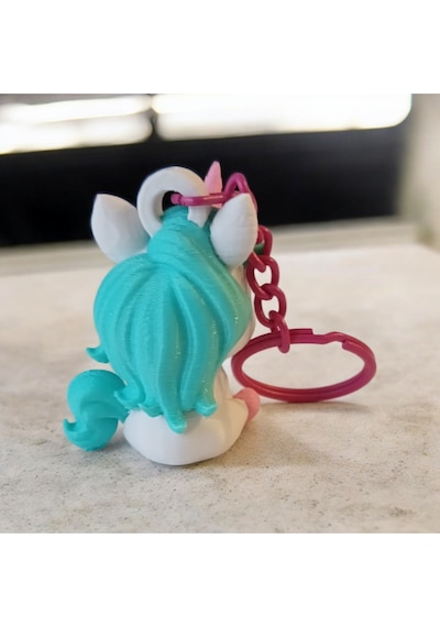 Unicorn Anahtarlık Mavi 3adet Mavi
