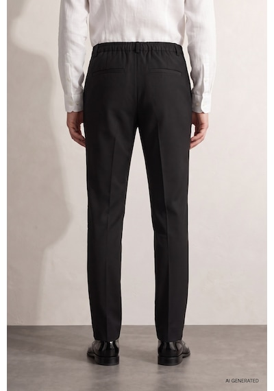 Twn Relaxed Fit Pilesiz Siyah Çizgili Jogger Pantolon 7ec03ım07347m 001