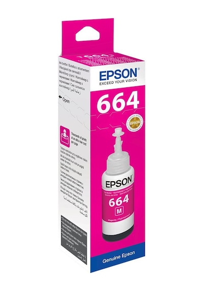 Epson T6643 Magenta Kırmızı Şişe Mürekkep T66434A