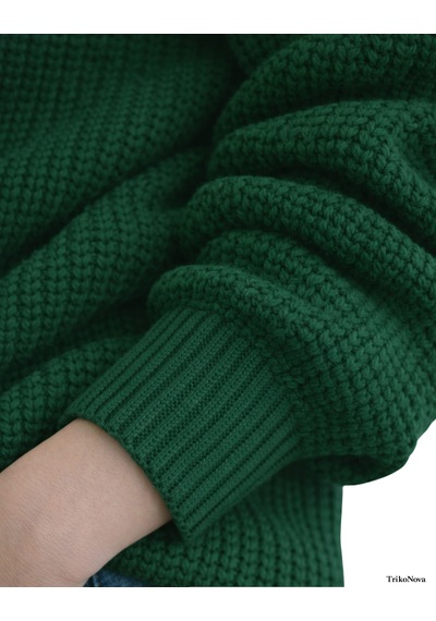 Trikonova Oversize Triko Kazak Yeşil