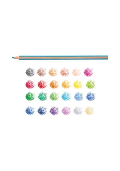 Carioca Supercolor Kuru Boya Kalemi 24'li Genel