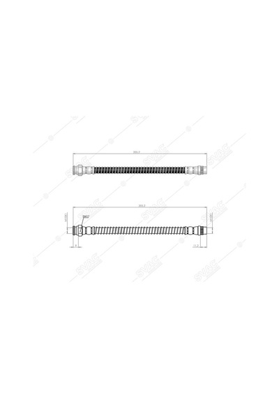 Svac Arka Fren Hortumu Sag / Sol P1007 C2 C3 C3 Iı C3 Plurıel AOD-SVAC 60-0212
