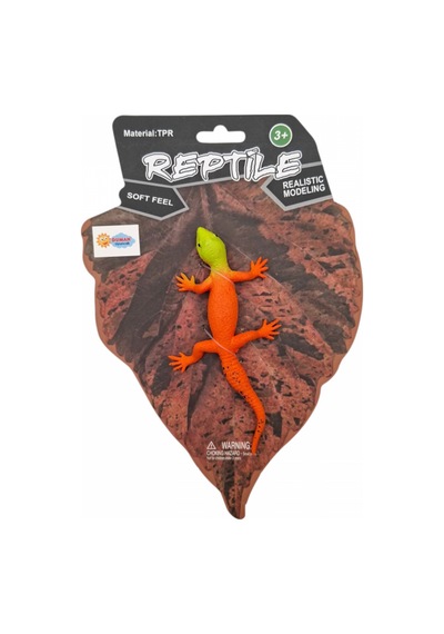 Gerçekçi Esnek Kertenkele Figürü Yumuşak Squishy Uzayan Sürüngen Stres Oyuncağı