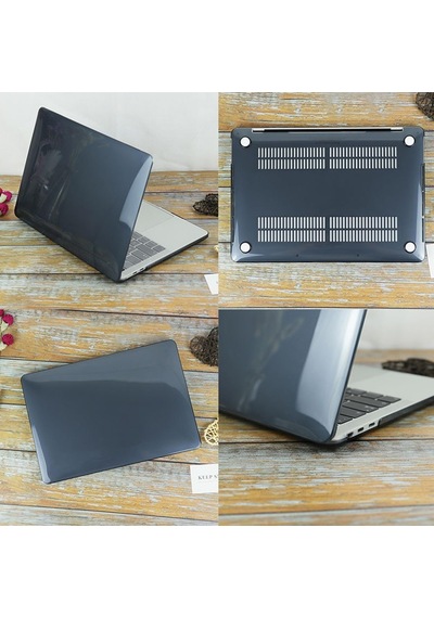 Macbook Air 15.3 İnç Kılıf A2941 M2 A3114 M3 A3241 M4 A3448 M5 Uyumlu Kristal Parlak Hard Case Şeffaf Tpu Sert Kapak İnce Hafif Çizik Darbe Koruyucu Siyah Belirtilmemiş