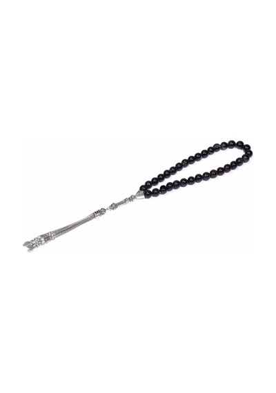Arı Onyx 8 MM Küre Akik Doğaltaş Tesbih N11.2182