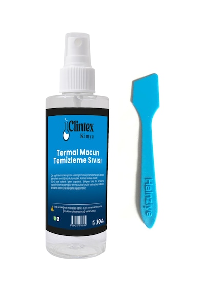 Clintex Kimya Kaşıklı Termal Macun Temizleme Sıvısı Set 200 ML