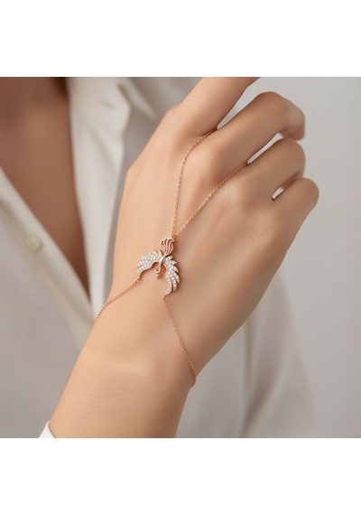 Anka Kuşu Rose Gümüş Şahmeran