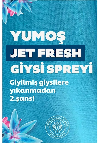 Yumoş Jet Fresh Giysi Spreyi Lilyum 6 x 200 ML
