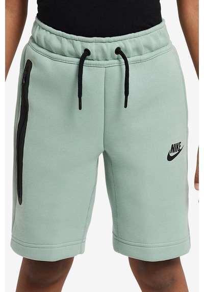 Nike Sportswear Tech Fleece Unisex Kid's Short Blue Çocuk Fermuar Cepli Şort Yeşil Yeşil
