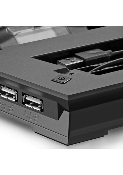 Ps4 Slim Multi Fonksiyonel Fanlı Ve Gamepad Şarjlı Stand Siyah