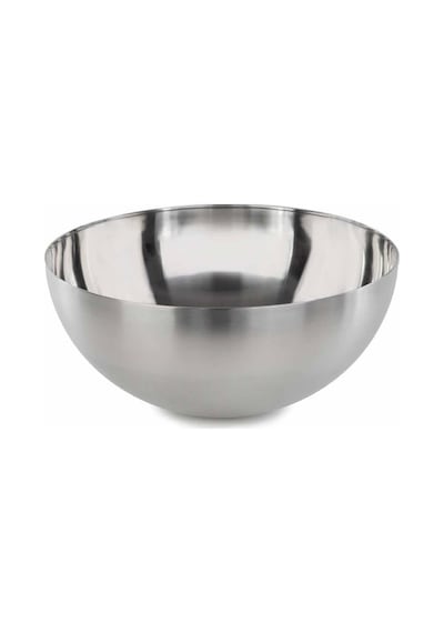 Salata Kasesi "blanda Blank" Servis Kasesi 28 Cm Çap Paslanmaz Çelikten Gümüş