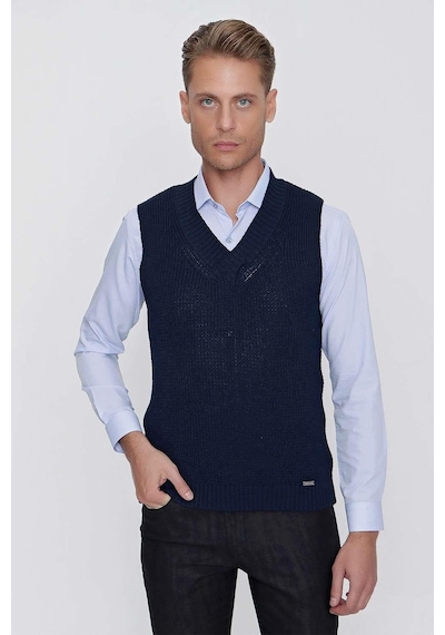 Efor Süveter 01 Slim Fit Lacivert Süveter Triko Lacivert