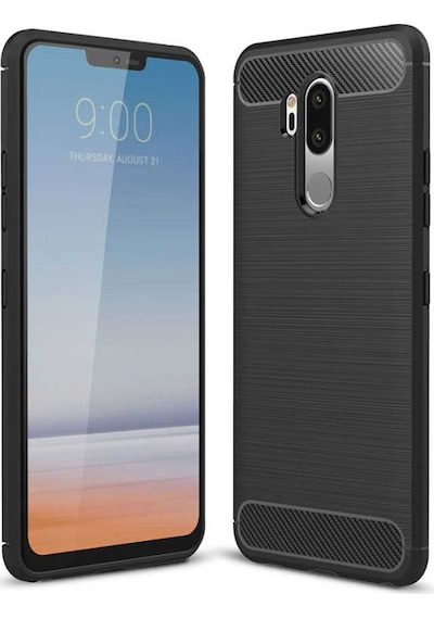 LG Uyumlu G7 Kılıf Zore Room Silikon Kapak Gri