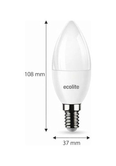Ecolite 8 W Led Mum Ampul E14 Duy, 3'lü Paket, 810 Lümen, 6500k Beyaz Işık, 60w Eşdeğer, Opal Dekoratif Ampul, Diğer