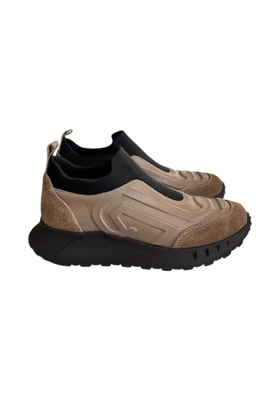 Vizon Hakiki Deri Comfort Taban Sneaker Vizon