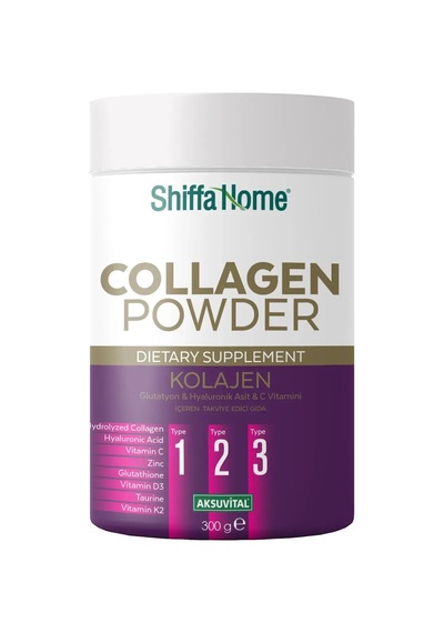 Shiffa Home Kolajen Glutatyon Hyaluronik Asit C Vitamini İçeren Takviye Edici Gıda 300g X2 Set İndirimli