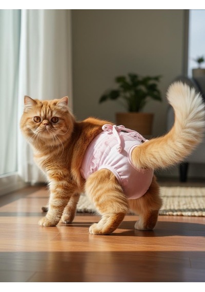 Rosie Pink Kedi İç Çamaşırı Regl Külot Don