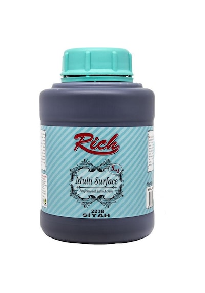 Rich Multi Surface Her Yüzey için Akrilik Boya 1250 Cc 2238 Siyah