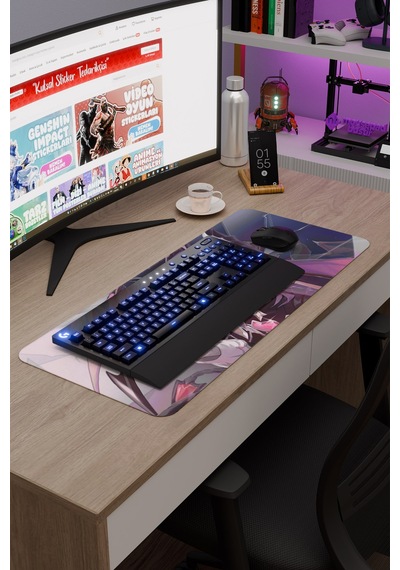 Durin Genshin Impact Anime Oyuncu V3 - 70x30 Xl Gaming Mouse Pad Fare Altlığı