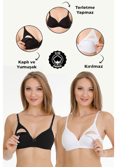 Par Lıngerıe 2li Modal Kaplı Emzirme Sütyeni