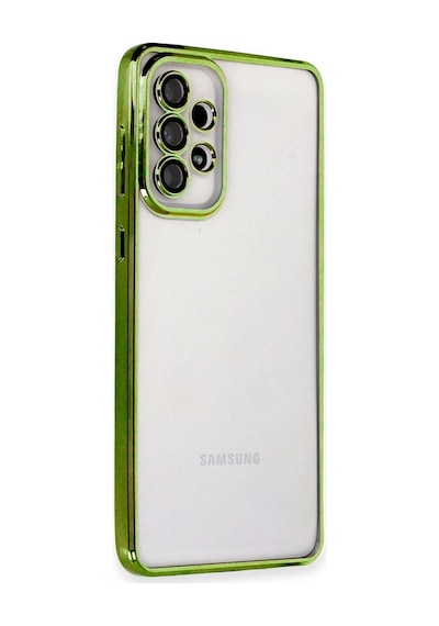 Samsung Galaxy Uyumlu, A33 5g Kılıf Lensli Silikon - Yeşil