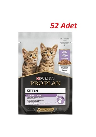 Purina Pro Plan Pouch Sos İçinde Hindili Yavru Kedi Konservesi 52 x 85 G